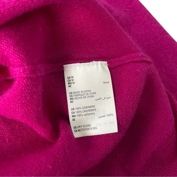 100% CASHMERE CHARTER CLUB LUXURY V-Neck Sweater Size M - Picture 6 of 7